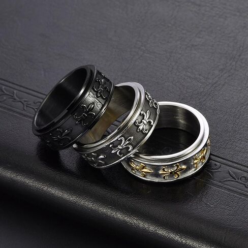 Personality Diamond Ornate Geometric 3D Band Ring,Pure Handmade Gear Spinning Diamond Starry Ring,For Women Men Teens,Diamond Ring with Moving Gears Mechanical Decompression Anxiety in Saudi Arabia