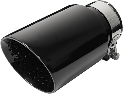 2.5 "مدخل العادم نصائح تناسب 62-63 مللي متر OD Tailpipe العادم الذيل الحلق أنابيب طرفية تعديل أجزاء أسود in Kuwait