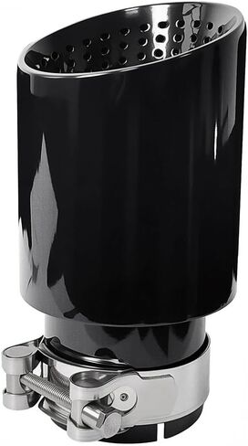 2.5 "مدخل العادم نصائح تناسب 62-63 مللي متر OD Tailpipe العادم الذيل الحلق أنابيب طرفية تعديل أجزاء أسود in Kuwait