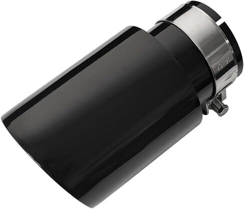 2.5 "مدخل العادم نصائح تناسب 62-63 مللي متر OD Tailpipe العادم الذيل الحلق أنابيب طرفية تعديل أجزاء أسود in Kuwait