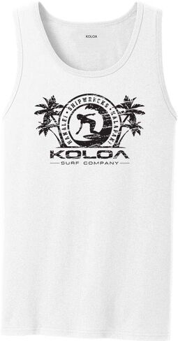 قمصان بدون أكمام للرجال من Joe's USA Koloa Surf تحمل شعار Surfer Girl في 27 لونًا. مقاسات البالغين: S-4XL in Saudi Arabia