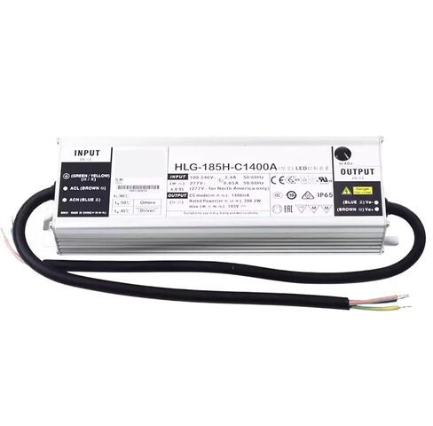 1pcs LED Power Supply HLG-185H-C HLG-185H-C500A HLG-185H-C700A HLG-185H-C1050A HLG-185H-C1400A 185W(HLG-185H-C500A) in Kuwait