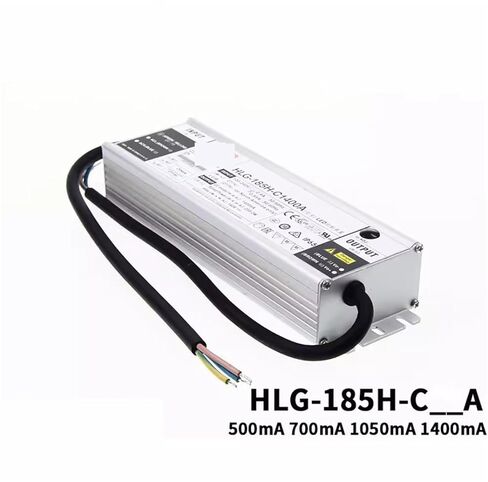 1pcs LED Power Supply HLG-185H-C HLG-185H-C500A HLG-185H-C700A HLG-185H-C1050A HLG-185H-C1400A 185W(HLG-185H-C500A) in Kuwait