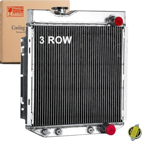 3 Row Aluminum Radiator fits for 1965-1966 Ford Mustang,1960-1965 Ford Falcon Ranchero,1960-1965 Mercury Comet 2.4L 2.8L 3.3L 3.6L 4.3L 4.7L 7.0L in Kuwait
