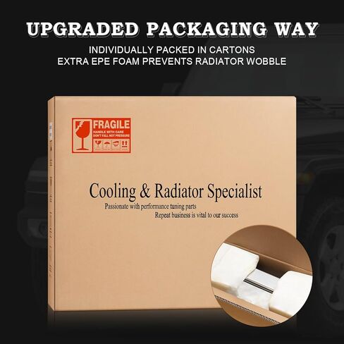 3 Row Aluminum Radiator fits for 1965-1966 Ford Mustang,1960-1965 Ford Falcon Ranchero,1960-1965 Mercury Comet 2.4L 2.8L 3.3L 3.6L 4.3L 4.7L 7.0L in Kuwait