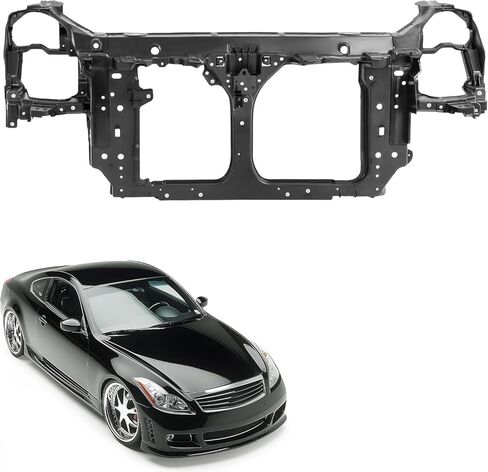 مجموعة دعم الرادياتير KUAFU متوافقة مع 2003-2007 Infiniti G35 Base X لاستبدال 62500AM600 IN1225104 الكهربائي البلاستيكي الصلب الأسود in Saudi Arabia