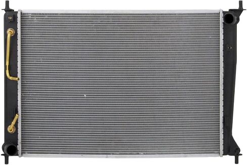 Lynol Cooling System Complete Aluminum Radiator Compatible With 2010-2011 Kia Soul Hatchback L4 2.0L Crossflow Direct Replacement in Kuwait