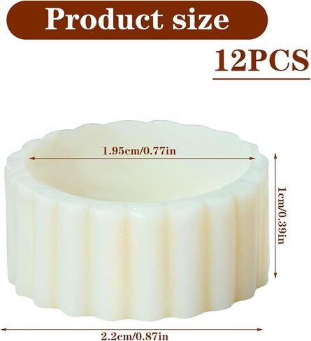 12Pcs Candle Grips, Silicone Candle Grippers for Taper Candles to Secure Candles Upright, Reusable Protectors for Wedding Centerpieces & Table Decor in Saudi Arabia