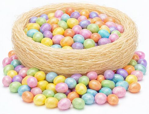 KatchOn, 240 Pc Assorted Mini Easter Eggs Bulk | Colorful Foam Tiny Easter Eggs 1.5×1.8 cm for Crafts | Easter Party Favors, Basket Stuffers | Easter Decorations for Home Decor in Saudi Arabia