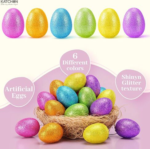 KatchOn, 240 Pc Assorted Mini Easter Eggs Bulk | Colorful Foam Tiny Easter Eggs 1.5×1.8 cm for Crafts | Easter Party Favors, Basket Stuffers | Easter Decorations for Home Decor in Saudi Arabia