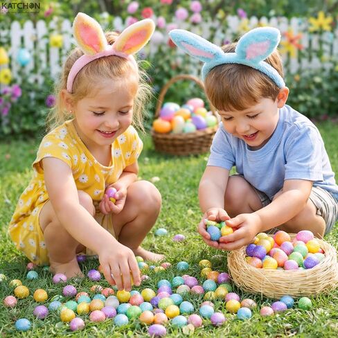 KatchOn, 240 Pc Assorted Mini Easter Eggs Bulk | Colorful Foam Tiny Easter Eggs 1.5×1.8 cm for Crafts | Easter Party Favors, Basket Stuffers | Easter Decorations for Home Decor in Saudi Arabia