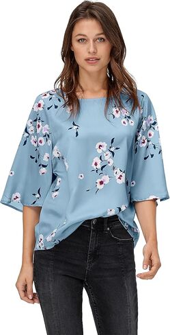 ellos Plus Size Relaxed Wide Sleeve Blouse in Saudi Arabia