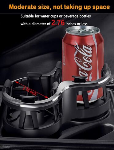Kwak's Car Cup Holder Expander, 2 in 1 Extra Cup Holder Adapter Extender for Car with Expandable Insert, Fits Drink Cup,Tea Cup,Soda Can,Car Ashtray, etc in Kuwait