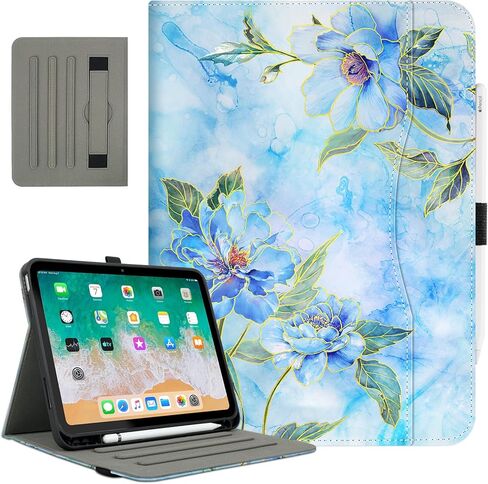 Vimorco Case for iPad (A16) 11th Generation 11 Inch 2025, Document Card Pocket iPad 10th Generation 10.9 Inch Case with Hand Strap, PU Leather Protective Cover Auto Sleep/Wake (Moon Girl) in Saudi Arabia
