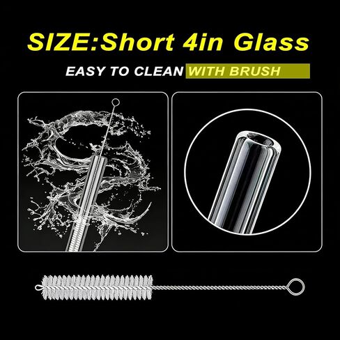 أنابيب نفخ زجاجية شفافة قابلة لإعادة الاستخدام مقاس 4 بوصات (100 مم): الطول: 4 بوصات: OD-12MM: سمك الجدار: 2 مم، 5 قطع أنابيب زجاجية + فرشاة تنظيف + صندوق حماية in Kuwait