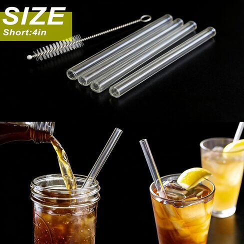 أنابيب نفخ زجاجية شفافة قابلة لإعادة الاستخدام مقاس 4 بوصات (100 مم): الطول: 4 بوصات: OD-12MM: سمك الجدار: 2 مم، 5 قطع أنابيب زجاجية + فرشاة تنظيف + صندوق حماية in Kuwait