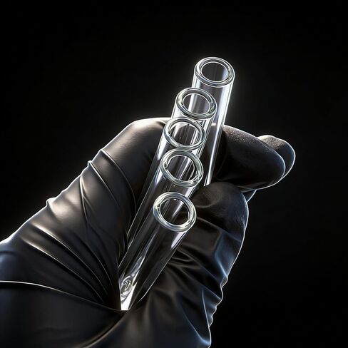 أنابيب نفخ زجاجية شفافة قابلة لإعادة الاستخدام مقاس 4 بوصات (100 مم): الطول: 4 بوصات: OD-12MM: سمك الجدار: 2 مم، 5 قطع أنابيب زجاجية + فرشاة تنظيف + صندوق حماية in Kuwait