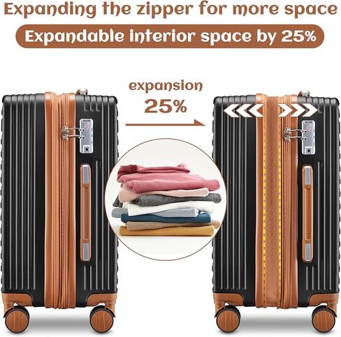 imiomo Carry on Luggage Sets,20 Inch Expandable Carry-on Suitcase with Spinner Wheels,Hard Shell Lightweight Rolling Travel Luggage with TSA Lock in Kuwait