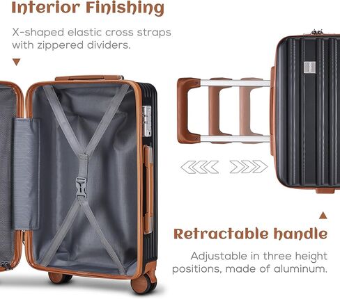 imiomo Carry on Luggage Sets,20 Inch Expandable Carry-on Suitcase with Spinner Wheels,Hard Shell Lightweight Rolling Travel Luggage with TSA Lock in Kuwait