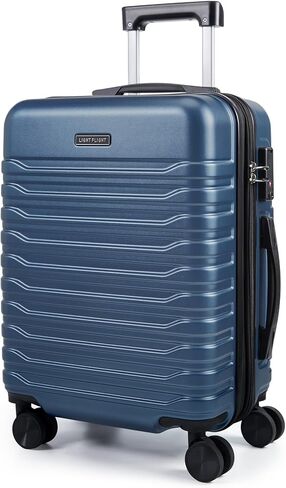 LIGHT FLIGHT Expandable Carry On Luggage 22x14x9 Airline Approved with Double Spinner Wheels, 20 Inch Lightweight Hard Shell Rolling Suitcases with TSA Lock, Rose Purple in Saudi Arabia