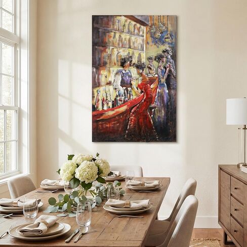 Empire Art Direct Tavern Mixed Media Iron Hand Painted Dimensional Wall Art Ready to Hang, 48" x 32" x 2.2" in Kuwait