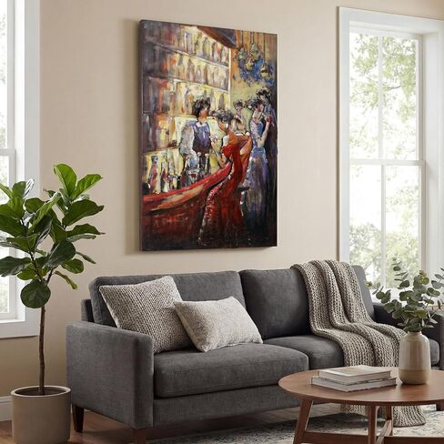 Empire Art Direct Tavern Mixed Media Iron Hand Painted Dimensional Wall Art Ready to Hang, 48" x 32" x 2.2" in Kuwait