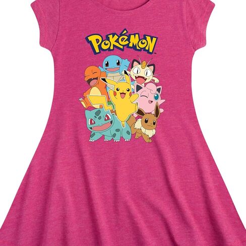 HYBRID APPAREL - Pokémon - Pokémon Characters - Youth Girls Fit and Flare Dress in Saudi Arabia