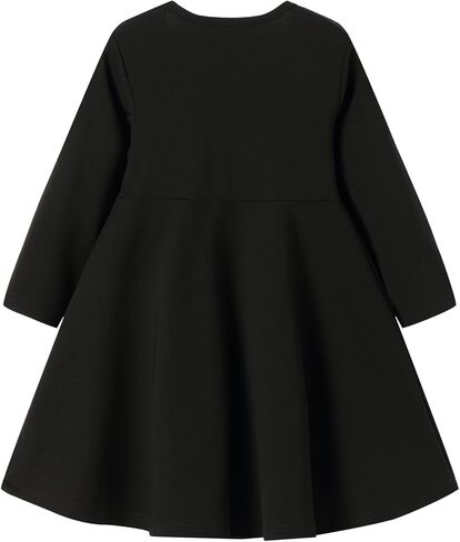 LittleSpring Girls Plaid Dresses with Bow Long Sleeve Dress in Saudi Arabia