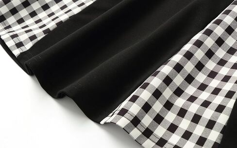 LittleSpring Girls Plaid Dresses with Bow Long Sleeve Dress in Saudi Arabia