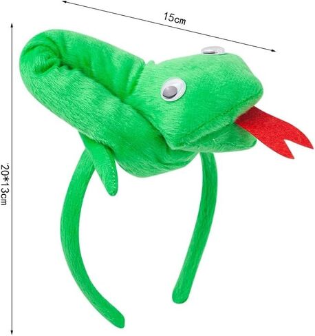 Kirei Sui 2-Piece Snake Headband Cute, Soft & Comfortable for Halloween Christmas Theme Party Accessories Costume in Saudi Arabia