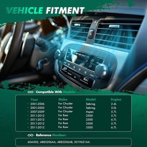 مشغل باب مزيج سخان SCITOO HVAC لـ Ram 2500 & Chrysler Sebring 2001-2006، لـ Dodge Ram 1500 02-09، Ram 2500 03-09، Ram 3500 03-10، لـ Durango 01-09، لـ SRT Viper 13-14؛ 604-002, 4885206AA in Saudi Arabia