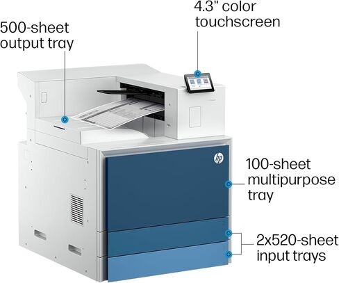 HP LaserJet Enterprise 8501dn Monochrome Printer, Scanner, Copier, Duplex, Best for Office, 9S187A in Saudi Arabia