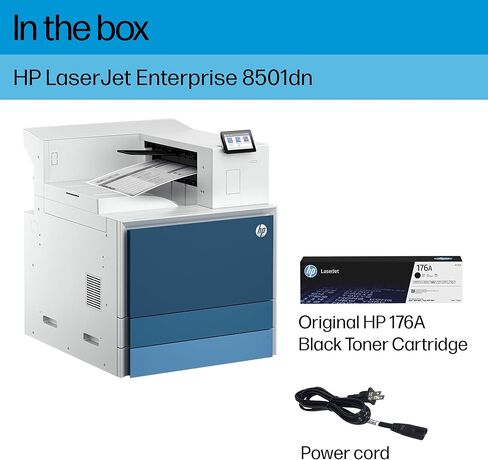 HP LaserJet Enterprise 8501dn Monochrome Printer, Scanner, Copier, Duplex, Best for Office, 9S187A in Saudi Arabia
