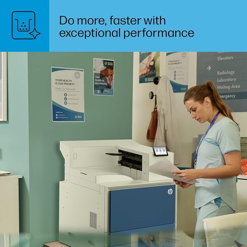 HP LaserJet Enterprise 8501dn Monochrome Printer, Scanner, Copier, Duplex, Best for Office, 9S187A in Saudi Arabia