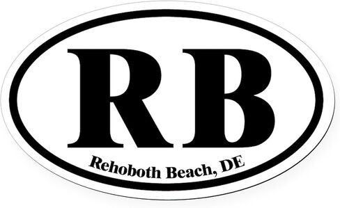 CafePress Rehoboth Beach.RB.Dutch.White Oval Car Magnet, Euro Oval Bumper Magnet in Saudi Arabia