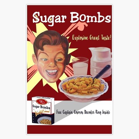 MAGNET Sugar Bombs! Magnetic Bumper Sticker 5" in Saudi Arabia