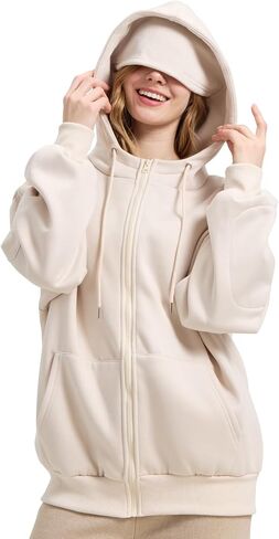 Zip Up Hoodies with Eye Mask & Multi Pockets Unisex Sweatshirts Casual Jackets Comfy Outfits Airplane Mode Hoodie in Kuwait