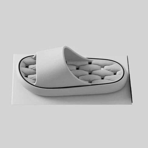 Women's Quick-Dry Shower Slippers - Anti-Slip Bathroom Slippers Grey in Saudi Arabia