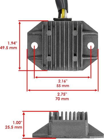 Caltric Regulator Rectifier Compatible with Yamaha Xt350 Xt-350 1985-2000 in Saudi Arabia