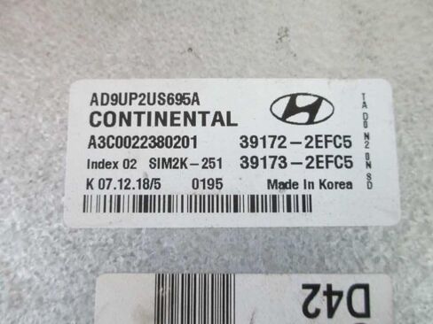 وحدة التحكم في المحرك ECM 2.0L تناسب 19 متوافقة مع Hyundai Elantra 39173-2EFC5 391732EFC5 in Saudi Arabia