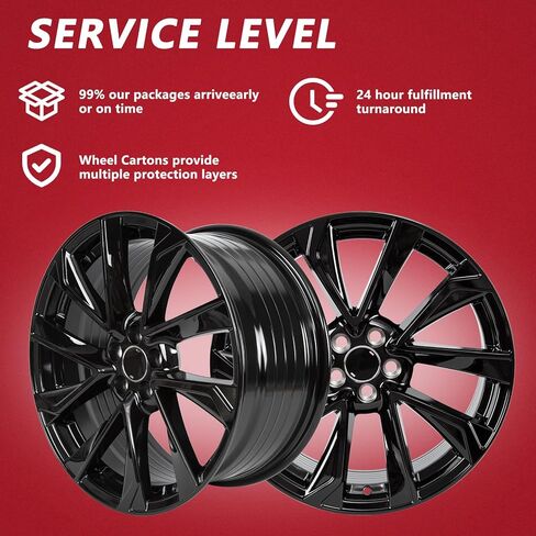 New 18 x 8 Inch Black Aluminium Alloy Wheels for the Toyota Corolla 2019 2020 2021 2022 2023 2024, 18 Inch Black Steel Direct Replacement Rims (1) in Kuwait