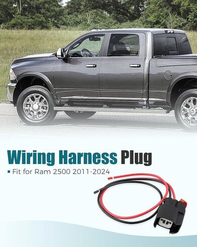 2 Pin ABS Wheel Speed Sensor Connector Fit for Ram 2500 2011-2024, Replace 68457707AB in Kuwait