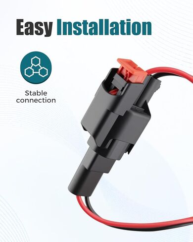 2 Pin ABS Wheel Speed Sensor Connector Fit for Ram 2500 2011-2024, Replace 68457707AB in Kuwait