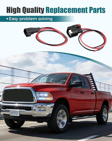 2 Pin ABS Wheel Speed Sensor Connector Fit for Ram 2500 2011-2024, Replace 68457707AB in Kuwait
