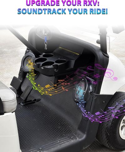 حاويات مكبر الصوت لـ E-Z-Go RXV 2008+، حامل مكبر الصوت الأمامي أسفل لوحة القيادة لملحقات EZGo RXV (قطعتان، تدعم مكبرات الصوت 6.5 بوصة) in Saudi Arabia
