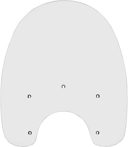 Memphis Shades MEP6370 Clear Windshield (Replacement Plastic For Harley-Davidson 19" Rep.Shield Fls Nostalgic) in Saudi Arabia