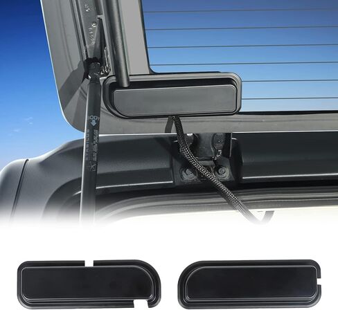 JWWY JL Wrangler Rear Windshield Harness Protective Cover for 2018-2022 Jeep Wrangler JL JLU & Gladiator JT Accessories Black 2pcs in Saudi Arabia