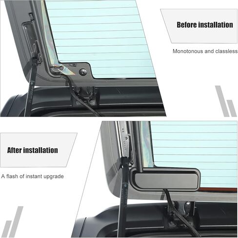 JWWY JL Wrangler Rear Windshield Harness Protective Cover for 2018-2022 Jeep Wrangler JL JLU & Gladiator JT Accessories Black 2pcs in Saudi Arabia