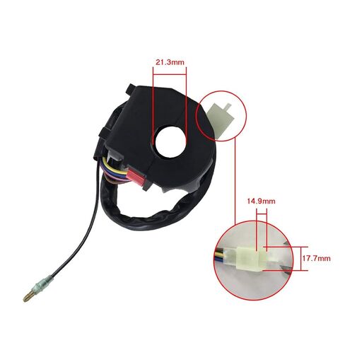 Carbman Left Handlebar Switch Start Replacement for Yamaha Kodiak 400 - Replaces 4GB-83973-00, 4GB-83973-01, 4GB-83973-09 in Saudi Arabia