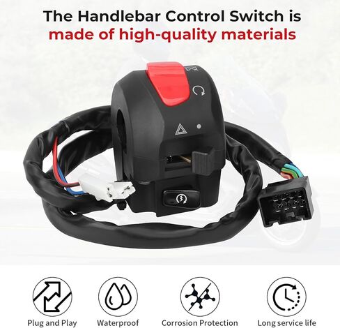 M MATI مفتاح التحكم في المقود زر إيقاف التشغيل لسوزوكي برجمان 650 AN650 2003-2004 37200-10G10 in Kuwait